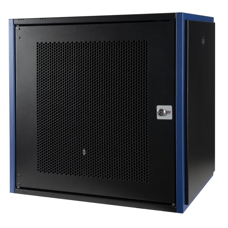 шкаф настенный 19дюйм 12u 600х450 дверь перфорир. черн. datarex dr-620211 от BTSprom.by