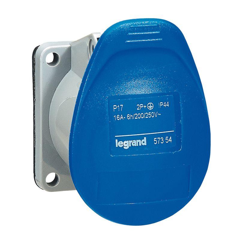 розетка встраиваемая 16а 200/250в 2к+3 ip44 leg 057354 от BTSprom.by