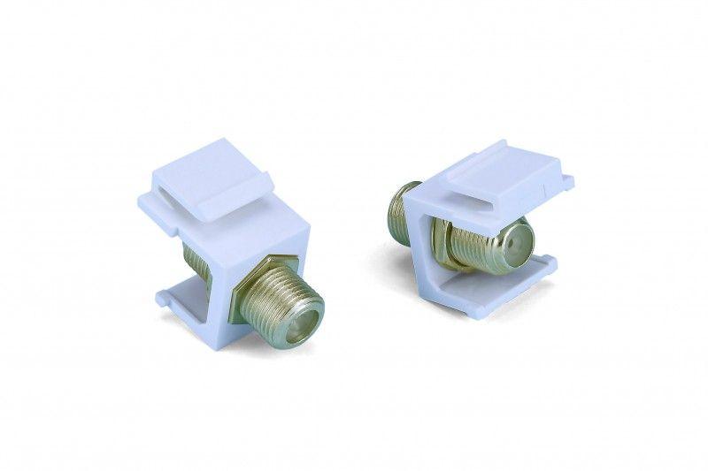 вставка kj1-fcon-g-wh формата keystone jack с прох. адапт. f-типа gold plated rohs бел. hyperline 246968 от BTSprom.by