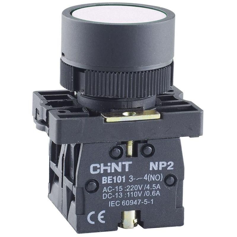 кнопка управления np2-ea15 без подсветки 1но+1нз ip40 (r) бел. chint 574372 от BTSprom.by