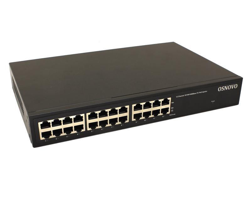 инжектор poe midspan-12/180rg gigabit ethernet на 12 портов osnovo 13799 от BTSprom.by