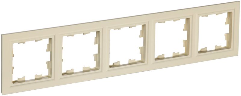 рамка 5-м brite ру-5-бркр беж. iek br-m52-k10 от BTSprom.by