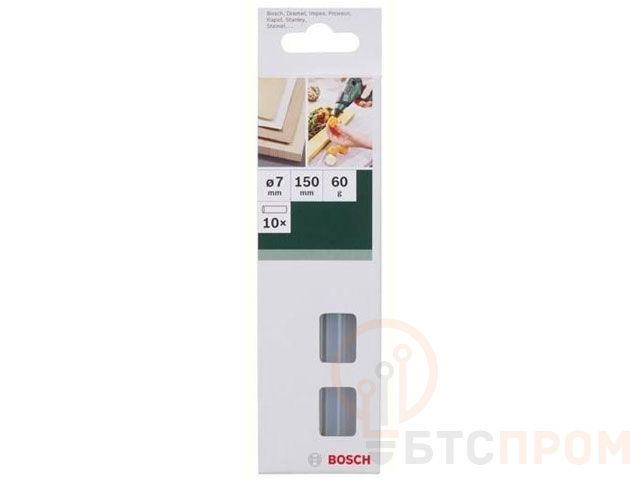 Клеевые стержни, прозр., уп.10шт, 7мм (дер.,картон.упак.,уплотн) (BOSCH) 2609256A04 фото в каталоге от BTSprom.by  Клеевые стержни, прозр., уп.10шт, 7мм (дер.,картон.упак.,уплотн) (BOSCH) 2609256A04 фото в каталоге от BTSprom.by