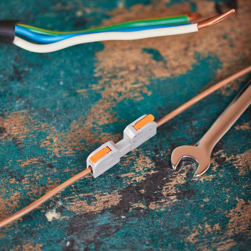  Клемма проходная разъемная СМК 222-421R 1п 0.2-2.5/4кв.мм сер. (блист.5шт) Rexant 07-5261-5 фото в каталоге от BTSprom.by