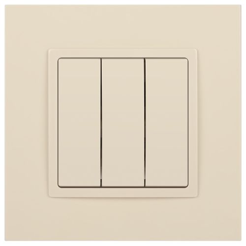  Выключатель 3-кл. СП Elegance 14-1107-02 10А IP20 250В 10AX механизм сл. кость Эра Б0034250 фото в каталоге от BTSprom.by