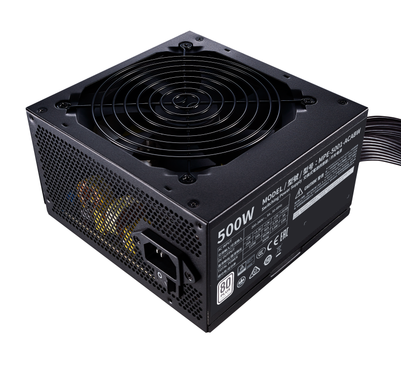 блок питания mpe-5001-acabw-eu power supply mwe white 500вт atx 120мм 6xsata 2xpci-e(6+2) apfc 80+ white cooler master 1000535111 от BTSprom.by