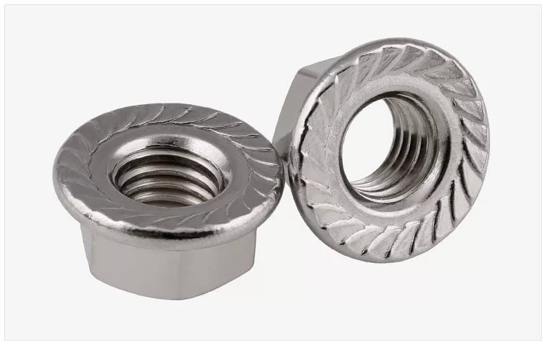 гайка м6 din 6923 с препятствующ. откручиванию насечкой оцинк. (уп.100шт) промрукав pr08.2366 от BTSprom.by