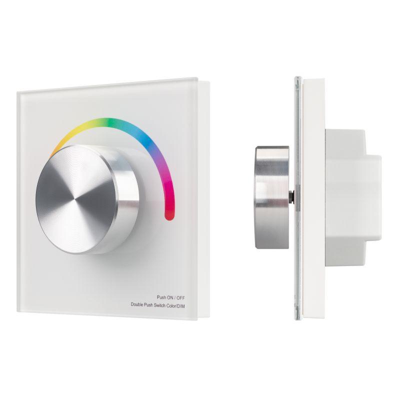 панель smart-p8-rgb-g-in white (12-24в 3х4а rotary 2.4g) (ip20 пластик) arlight 033764 от BTSprom.by