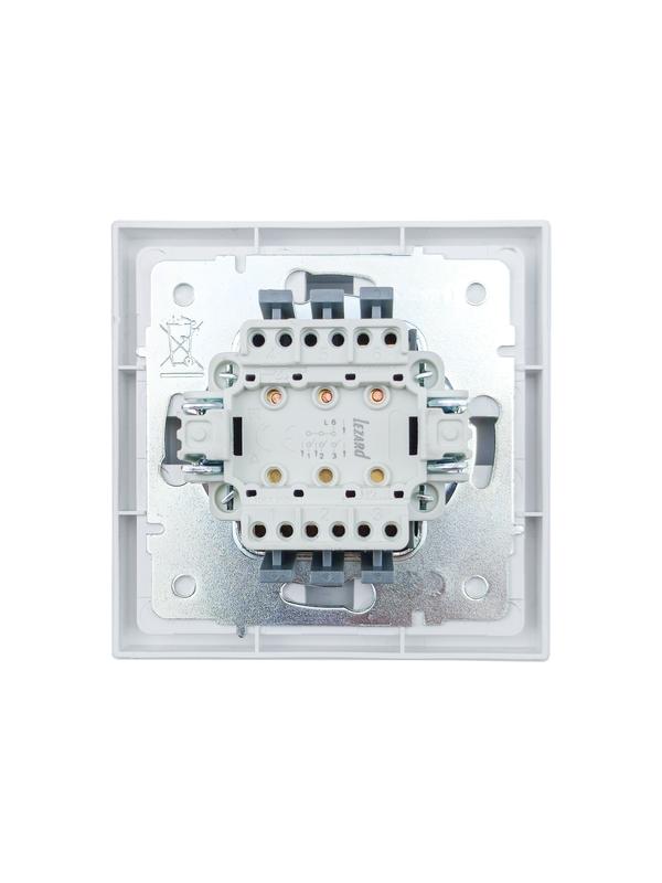  Выключатель 3-кл. СП ZIMA IP20 10А безвинт. зажим бел. LEZARD 704-0288-109QC фото в каталоге от BTSprom.by