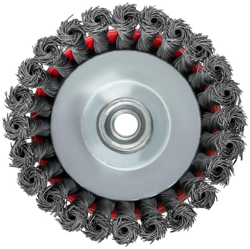  Корщетка-чашка гайка М14 стальная витая проволока 125мм FIT 39469 фото в каталоге от BTSprom.by