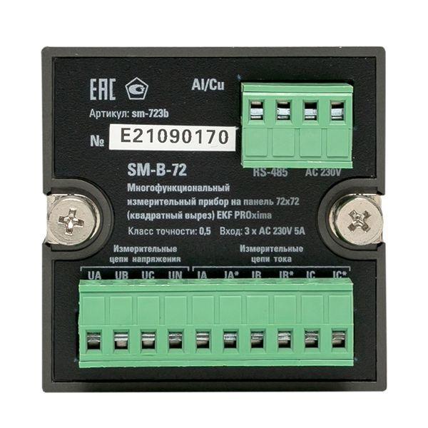  Прибор измерительный многофункциональный SMB-72 на панель 72х72 квадрат. вырез Basic EKF sm-723b фото в каталоге от BTSprom.by