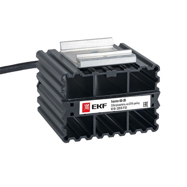  Обогреватель на DIN-рейку 60Вт 230В IP20 PROxima EKF heater-60-20 фото в каталоге от BTSprom.by