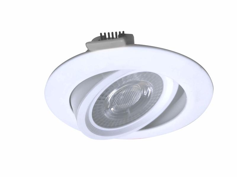 светильник светодиодный downlight rr 9вт 180-265в 6400к кругл. поворотн. панель бел. космос kdownrr9w6400k от BTSprom.by