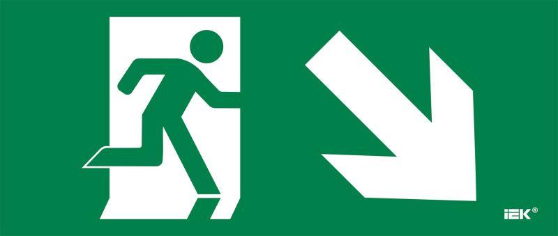 этикетка самоклеящаяся 330х140мм "фигура/стр. вниз вправо" iek lpc10-1-33-14-fvnnapr от BTSprom.by