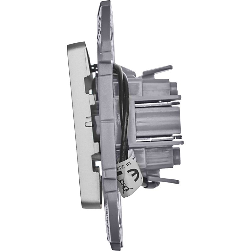  Выключатель 1-кл. Inspiria 10А IP20 250В 10AX с подсветкой/индикацией механизм алюм. IEK 673612 фото в каталоге от BTSprom.by