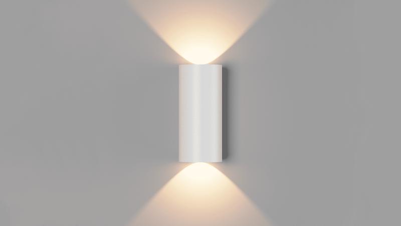 светильник настенный zima-2 lwa0148b-wh-ww 12вт 3000к ip54 бел. designled 00-00002806 от BTSprom.by