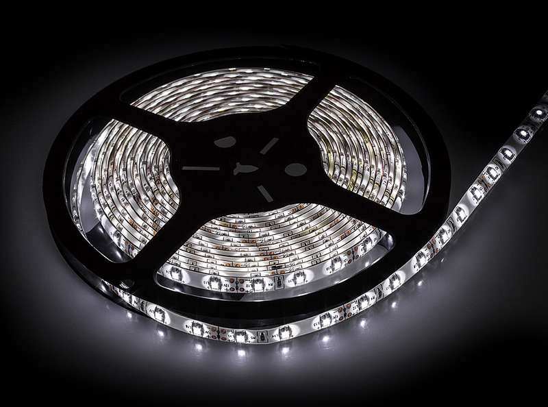 лента светодиодная ls 28cw-60/65 60led 4.8вт/м 12в ip65 холод. бел. 6000к (уп.5м) in home 4690612023113 от BTSprom.by