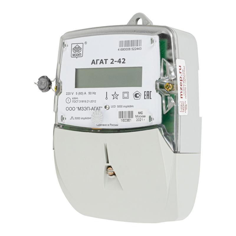 счетчик агат 2-42 1ф многотариф. мзэп 4680008522443 от BTSprom.by