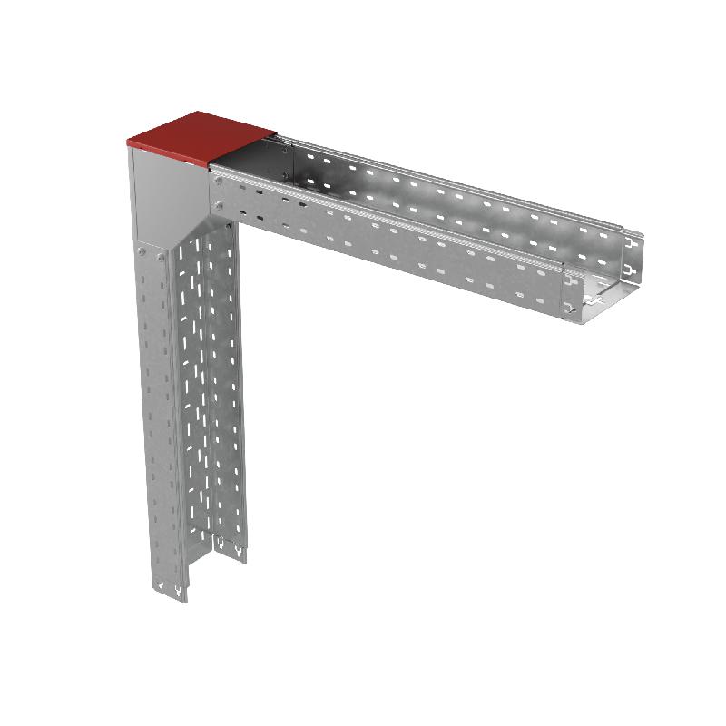 Крышка для угла вертикального внешн. с разворотом трассы на 180град. 300х50 сталь 0.8мм "ПЛЮС" KVLTDplus90-50-300 КМ PL4425 фото в каталоге от BTSprom.by