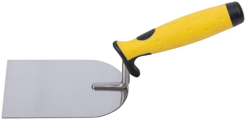  Мастерок нержавеющий мягкая ручка профи "лопатка" 100мм FIT 05083 фото в каталоге от BTSprom.by