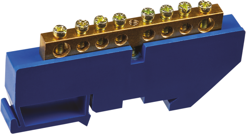 шина нулевая 90 718 obb-m69-8d-b на din-изоляторе онлайт 90718 от BTSprom.by