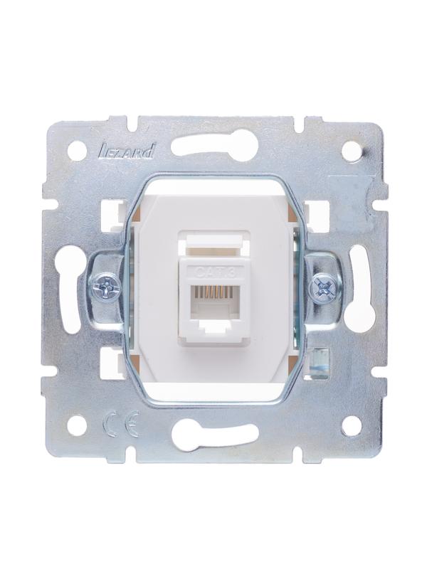  Розетка телефонная СП Vesna евро стандарт механизм жемчуж./бел. перламутр LEZARD 742-3088-137 фото в каталоге от BTSprom.by