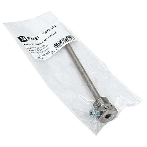  Гильза погружная G1/2 L185мм IS20-200 EKF IS20-200 фото в каталоге от BTSprom.by