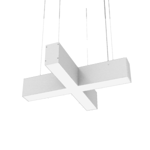 светильник светодиодный х-line 532х500х100 20вт 3000к 2100лм х-образ. с опаловым рассеив. ral9003 бел. муар торцевые крышки (4шт) varton v1-r0-1хх23-02op0-4002030 от BTSprom.by