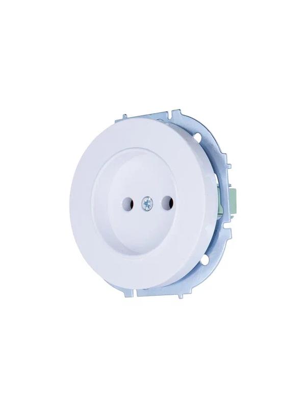  Розетка 1-м СП OSEN без заземл. ПБТ бел. LEZARD 743-0288-121B фото в каталоге от BTSprom.by