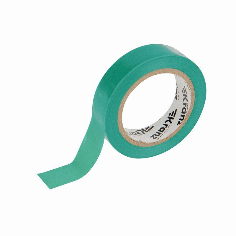  Изолента ПВХ 0.13х15мм 10м зел. (уп.10шт) Kranz KR-09-2003 фото в каталоге от BTSprom.by