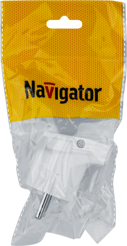  Вилка угловая 61 362 NCA-PL04-16A-E-WH с заземл. бел. Navigator 61362 фото в каталоге от BTSprom.by