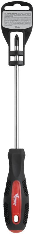  Отвертка "Мастер" 6х150мм РН2 CrV сталь прорезиненная ручка КУРС 53778 фото в каталоге от BTSprom.by