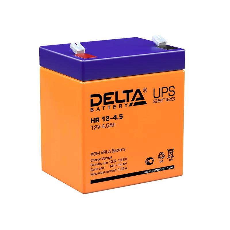 аккумулятор ups 12в 4.5а.ч hr 12-4.5 delta 4614010180010 от BTSprom.by