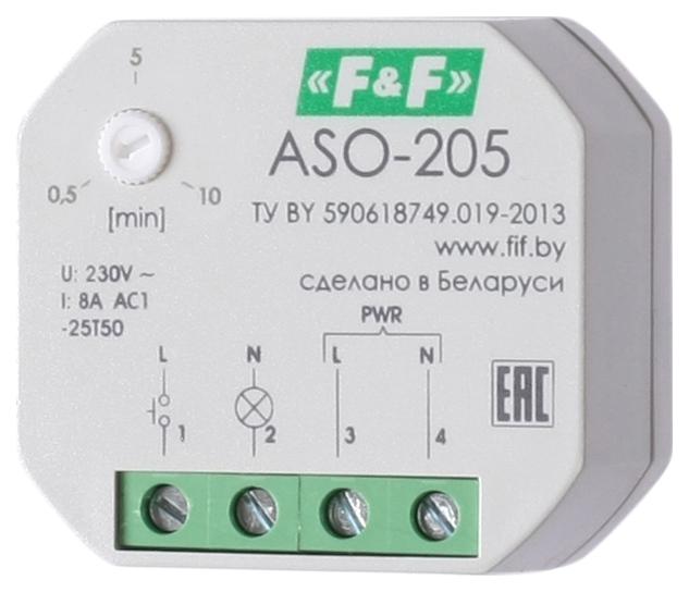 автомат лестничный aso-205 (для уст. в монтажную коробку 230в 8а 1z ip40) f&f ea01.002.003 от BTSprom.by