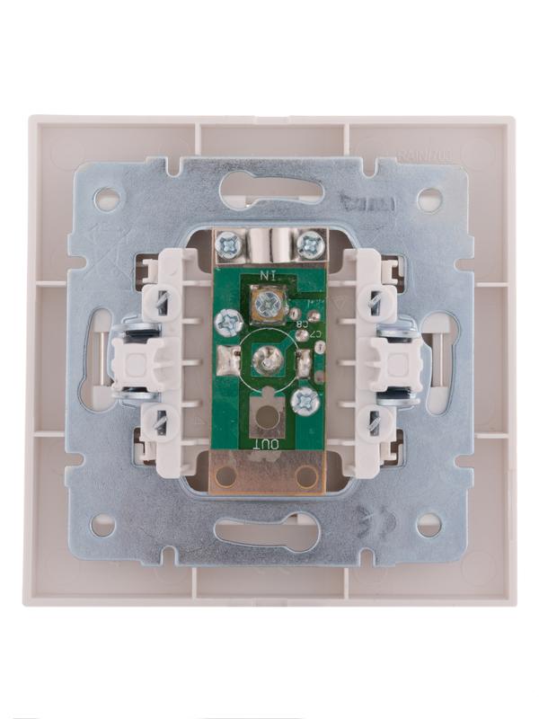  Розетка телевизионная оконечная TV СП Rain жемчуж./бел. перламутр. LEZARD 703-3030-130 фото в каталоге от BTSprom.by
