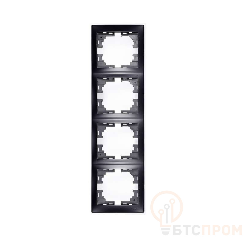 Рамка 4-м Mira вертикал. без вставки черн. бархат LEZARD 701-4200-154 фото в каталоге от BTSprom.by  Рамка 4-м Mira вертикал. без вставки черн. бархат LEZARD 701-4200-154 фото в каталоге от BTSprom.by