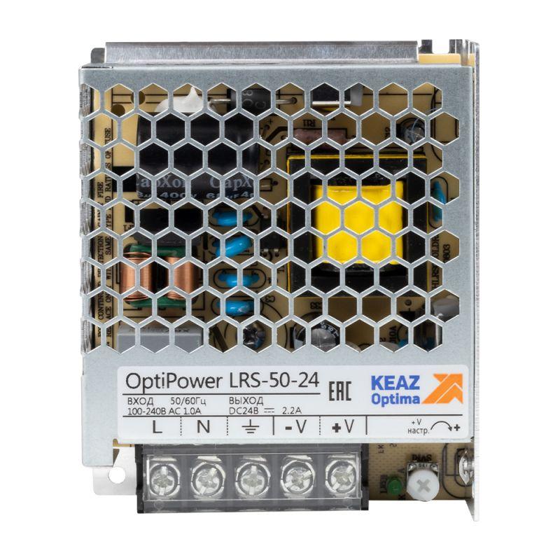 блок питания панельный optipower lrs 50-24 2.2a кэаз 328872 от BTSprom.by