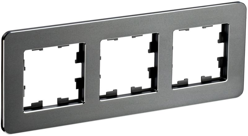 рамка 3-м brite ру-3-1-бр метал. титан re iek br-m32-m-01-k48 от BTSprom.by