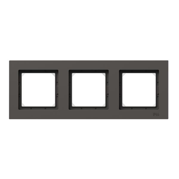 рамка 3-м эпика ip44 пластик мокко ekf up1-fpm-03-44 от BTSprom.by