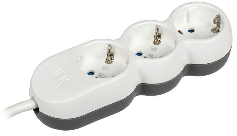 удлинитель 3х3м с заземл. 16а ip20 uno у03 2p+pe 250в 3х1.5 iek wyp53-16-03-03-z от BTSprom.by