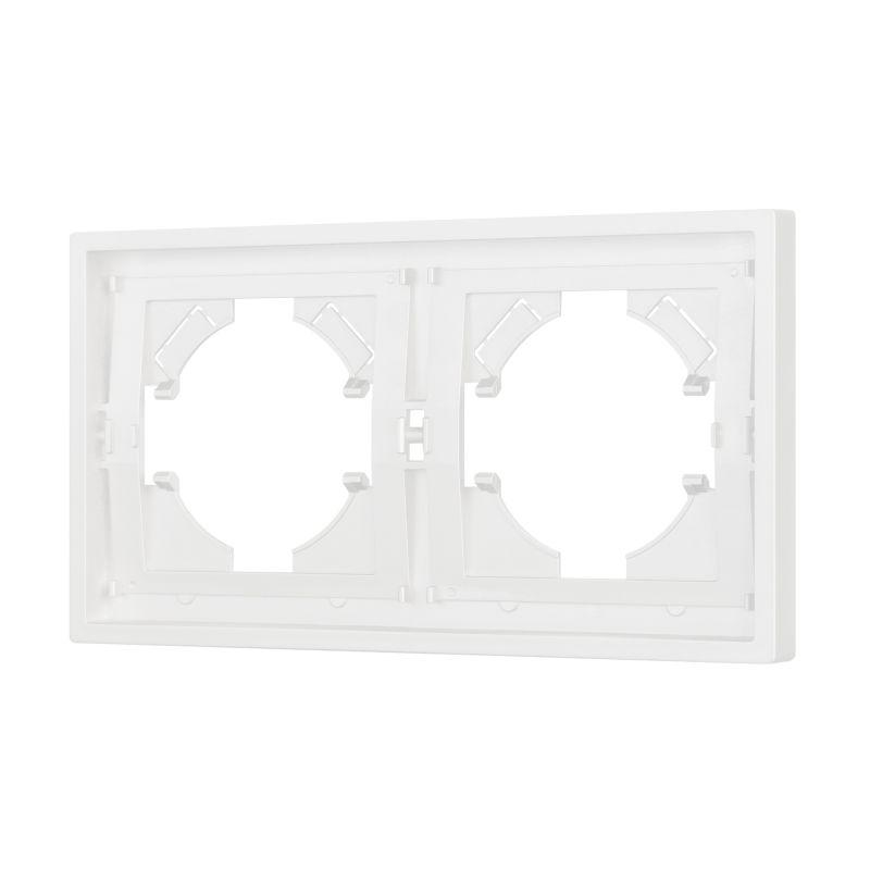 рамка 2-м frm-tendo-sfpl-2-wh пластик. бел. arlight 054649 от BTSprom.by
