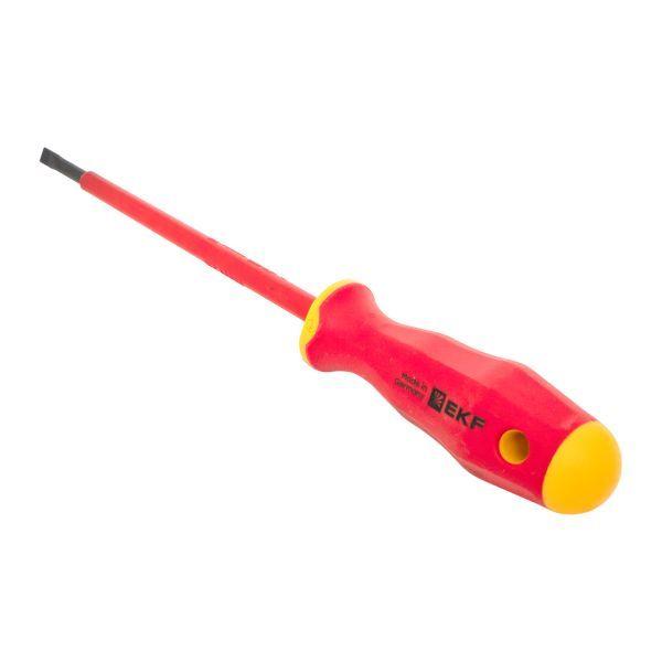  Отвертка Professional SL4х0.8мм VDE 1000В EKF sl-4-0.8-pro-in фото в каталоге от BTSprom.by