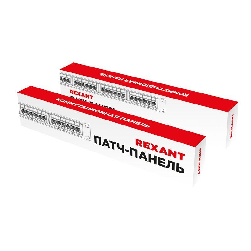  Панель коммутационная с кабельным органайзером 19дюйм 1U 24 порта U/UTP RJ-45 CAT 5e PRO Rexant 02-0031 фото в каталоге от BTSprom.by