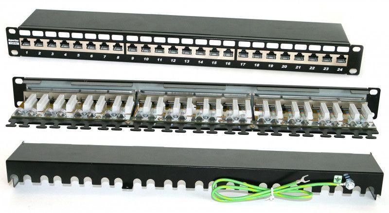 патч-панель 19дюйм pp2-19-24-8p8c-c6a-sh-110d 1u 24 порта rj45 полн. экран. кат.6a dual idc hyperline 48584 от BTSprom.by