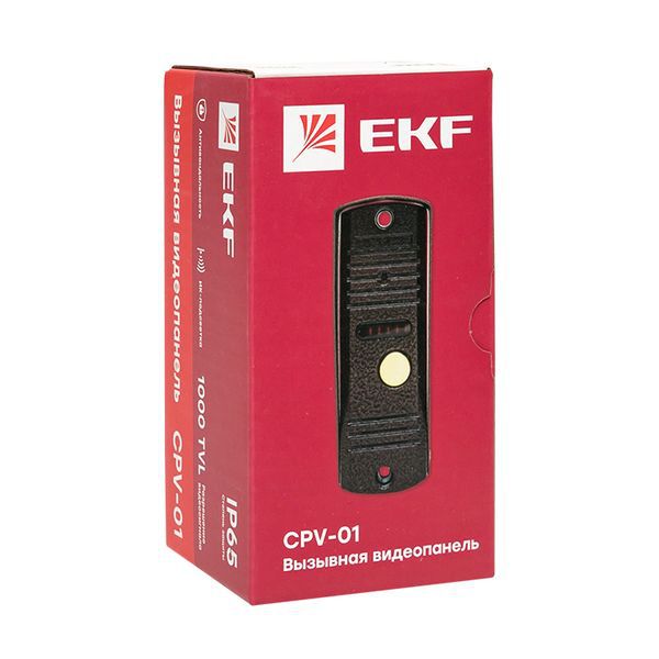  Видеопанель вызывная CPV-01 1000TVL IP65 4пр. медь EKF int-cpv-01 фото в каталоге от BTSprom.by
