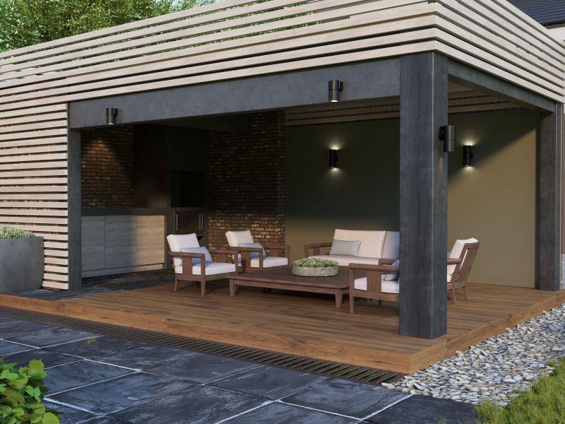  Светильник 5113 2хGU10 IP65 уличный настенный черн. IEK LT-UPU0-5113-GU10-2-K02 фото в каталоге от BTSprom.by