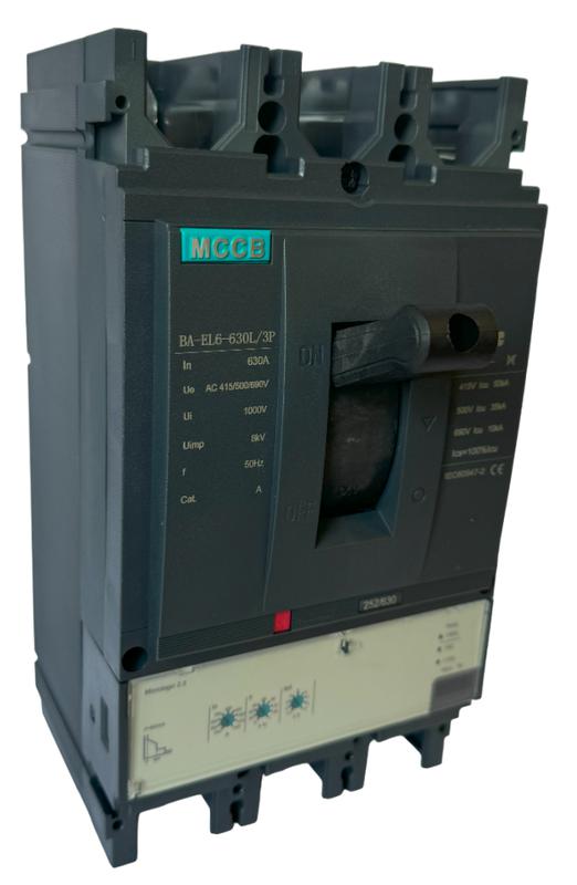 выключатель автоматический mccb ba-el6-630l/3p 630а (электронный micrologic 2.3 icu:50ka) eltec 1223630 от BTSprom.by