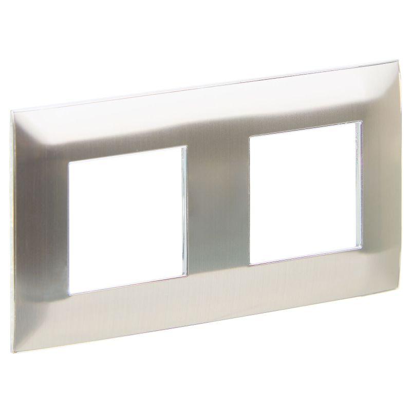 рамка 2-м skandy sk-f32n металл никель iek sk-m22-m-k50 от BTSprom.by