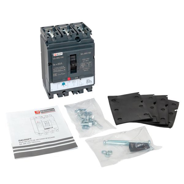 Выключатель автоматический 3п 100/50А 36кА ВА-99C Compact NS PROxima EKF mccb99C-100-50 фото в каталоге от BTSprom.by