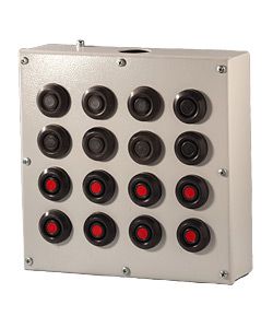 пост управления пку-15-21.441-54у2 (8хке081/2(1з+1р) черн.+8хке081/2(1з+1р) красн.+pg-36) электротехник et008532 от BTSprom.by